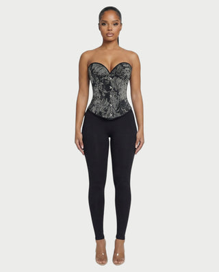 HULISHA Damask Corset Top