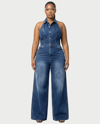 Chaleco corto con hebilla frontal de piel sintética QUELLA