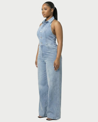 Chaleco corto con hebilla frontal de piel sintética QUELLA