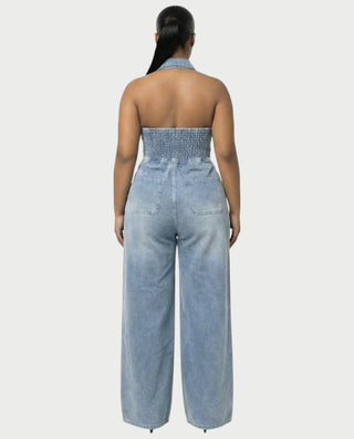 Chaleco corto con hebilla frontal de piel sintética QUELLA