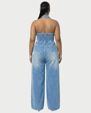 Chaleco corto con hebilla frontal de piel sintética QUELLA