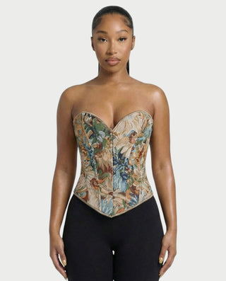 Chaleco corto con hebilla frontal de piel sintética QUELLA