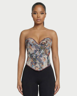 Chaleco corto con hebilla frontal de piel sintética QUELLA