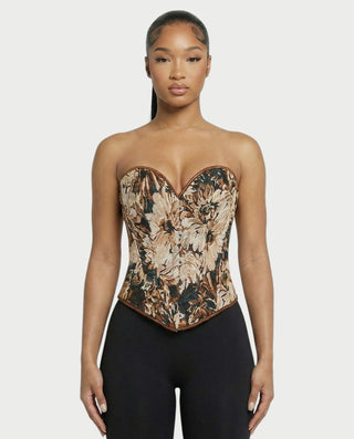 Chaleco corto con hebilla frontal de piel sintética QUELLA