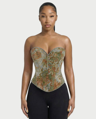 Chaleco corto con hebilla frontal de piel sintética QUELLA