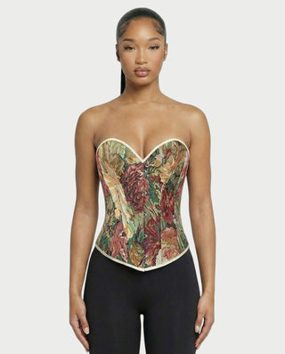 Chaleco corto con hebilla frontal de piel sintética QUELLA