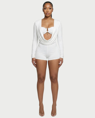 ARIELLE Mono con cuello halter