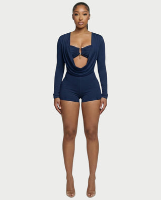 ARIELLE Mono con cuello halter