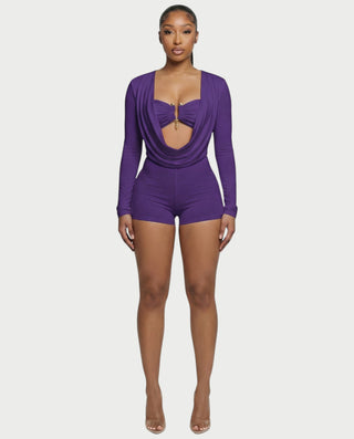 ARIELLE Mono con cuello halter