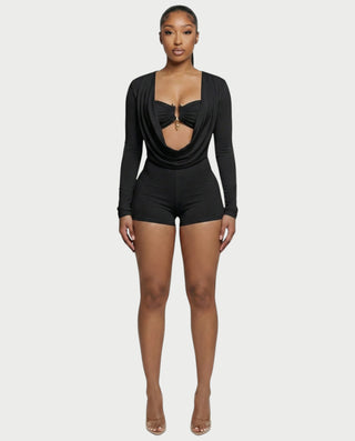 ARIELLE Mono con cuello halter