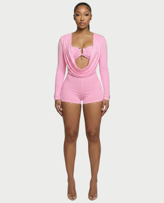 ARIELLE Mono con cuello halter