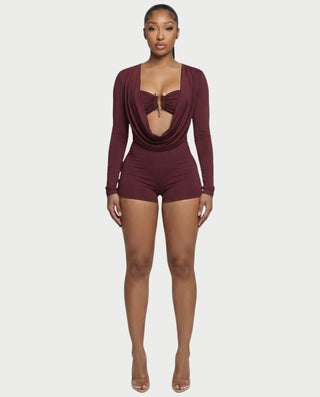 ARIELLE Mono con cuello halter