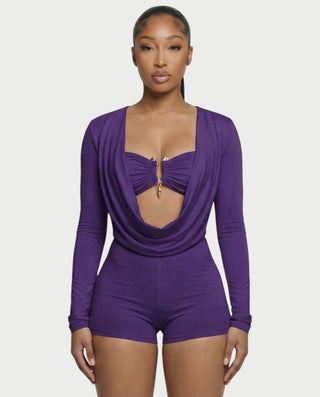 ARIELLE Mono con cuello halter