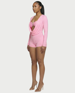 ARIELLE Mono con cuello halter