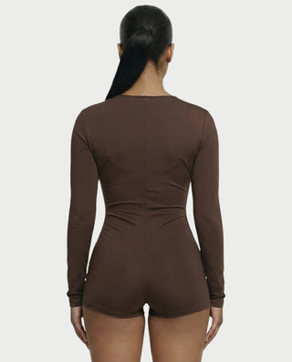 ARIELLE Mono con cuello halter