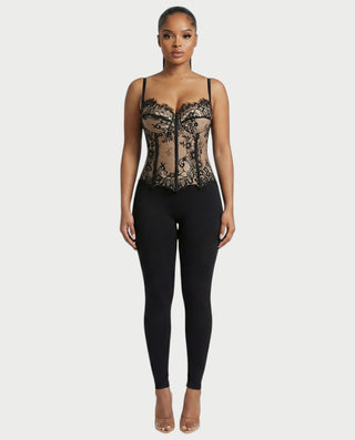 Top corsé de encaje SAMIE