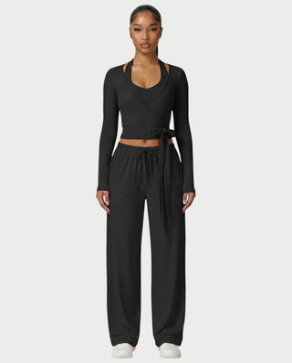 Chaleco corto con hebilla frontal de piel sintética QUELLA