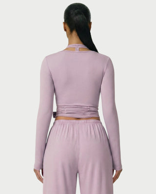 Chaleco corto con hebilla frontal de piel sintética QUELLA