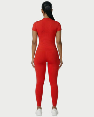 Chaleco corto con hebilla frontal de piel sintética QUELLA