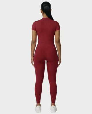 Chaleco corto con hebilla frontal de piel sintética QUELLA