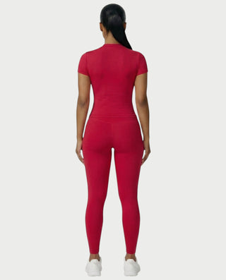 Chaleco corto con hebilla frontal de piel sintética QUELLA