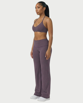 MELRA Fold Over Wide Leg Pants