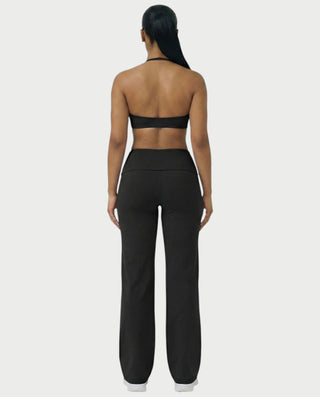 MELRA Fold Over Wide Leg Pants