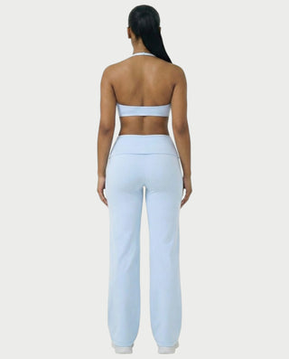 MELRA Fold Over Wide Leg Pants