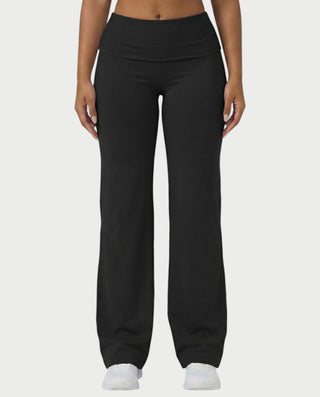 MELRA Fold Over Wide Leg Pants