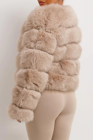 BEATRICE Faux Fur Bubble Jacket