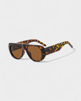JONNA Oversized Oval Frame Sunglasses