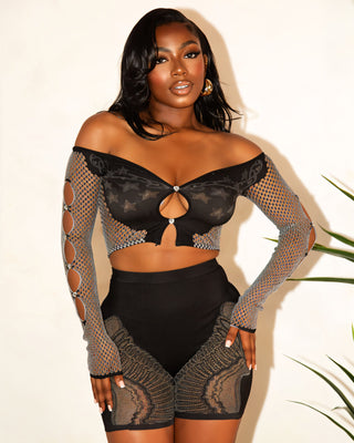 SIYA Star Cutout Short Set