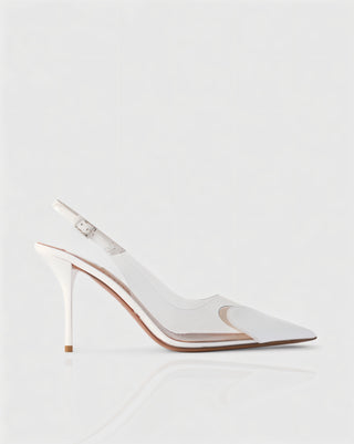 IRENE Clear Heart Detail Heels
