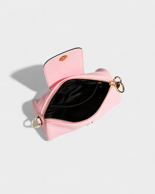 MIRNA Cylinder Bag with Beaded Charm Strap