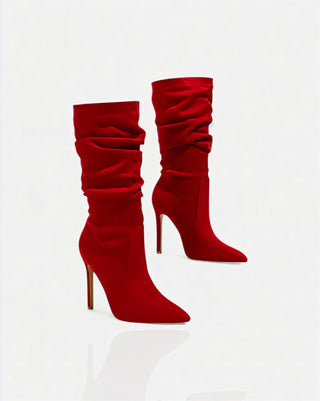 SANYA Slouchy Pointed-Toe Stiletto Boots