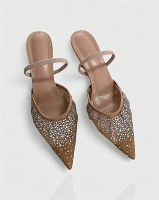 Lśniące Szpilki z Siateczką Cyrkoniową