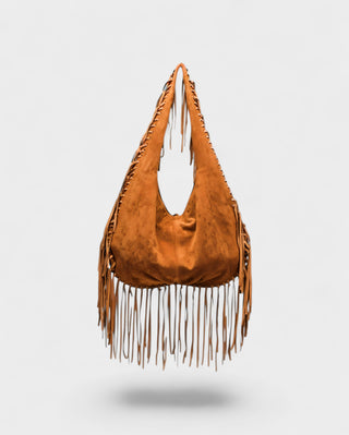SAMMY Faux Suede Fringe Bag