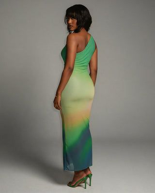 VAIDA Sleek One-Shoulder Maxi Dress