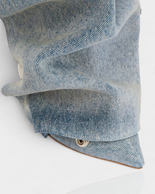 KIVARA Stiletto Heel Fold-Over Rivet Knee-High Boots