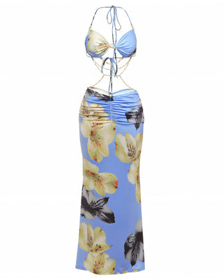 Zulema Chain Detail Cutout Maxi Dress