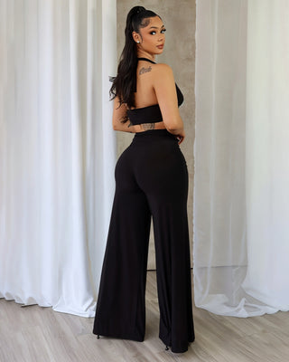 NAYELI Heart-Shaped Buckled Top & Pant Set