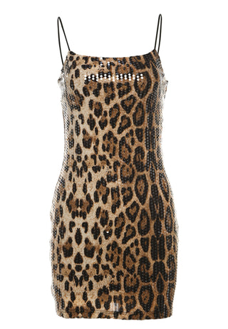 LYA Leopard Print Mini Dress