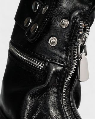 BRINA Multi-Pocket Buckle Shoulder Bag