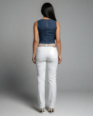 DINA Denim Cutout Top