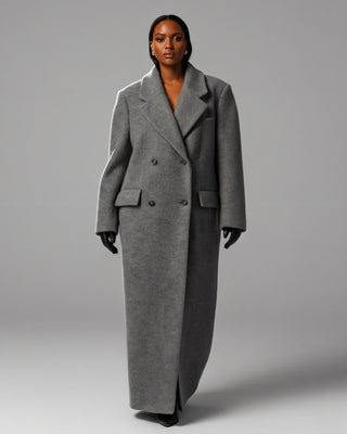 AMARY Oversized Longline Wool Coat