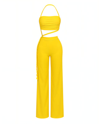 BASIA Rope Detail Wide-Leg Jumpsuit