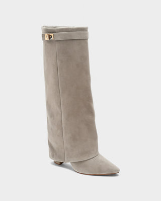 MAISY Straight Pointed-Toe Knee-High Boots