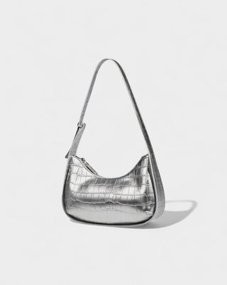 CIANNA Croc-Embossed Faux Leather Bag