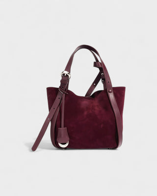 THESSA Faux Suede Shoulder Bag