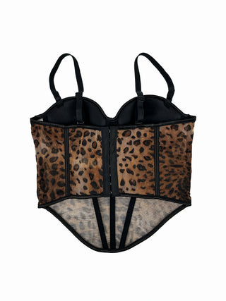 FARRAH Leopard Print Corset